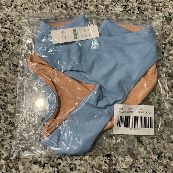 J Crew Curved Waist Cheeky Bikini Bottom bc125 L - Picture 5 of 8